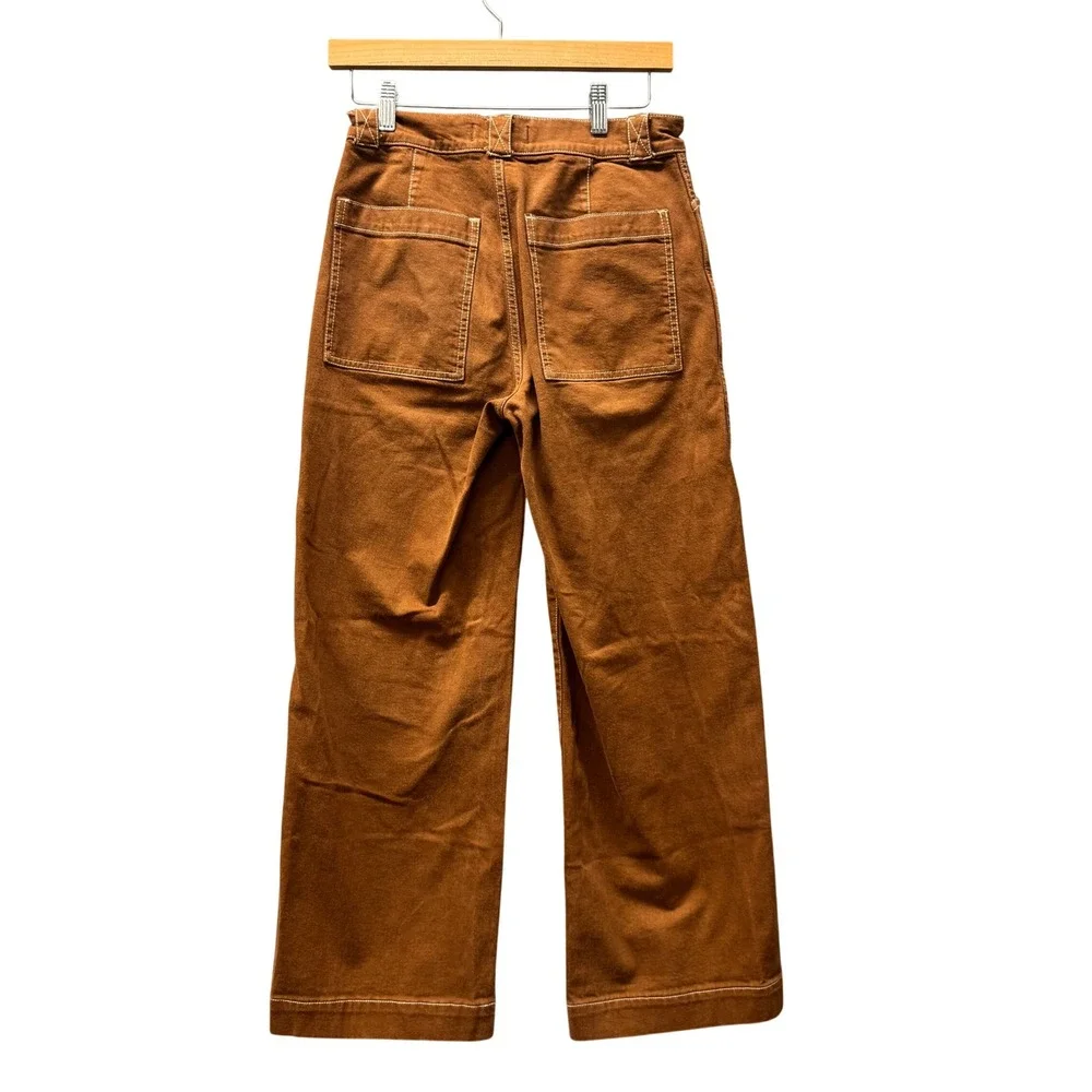 Madewell Pants Womens 26 (26x27 ACTUAL) Emmett Wide-Leg Brown Boho Coastal